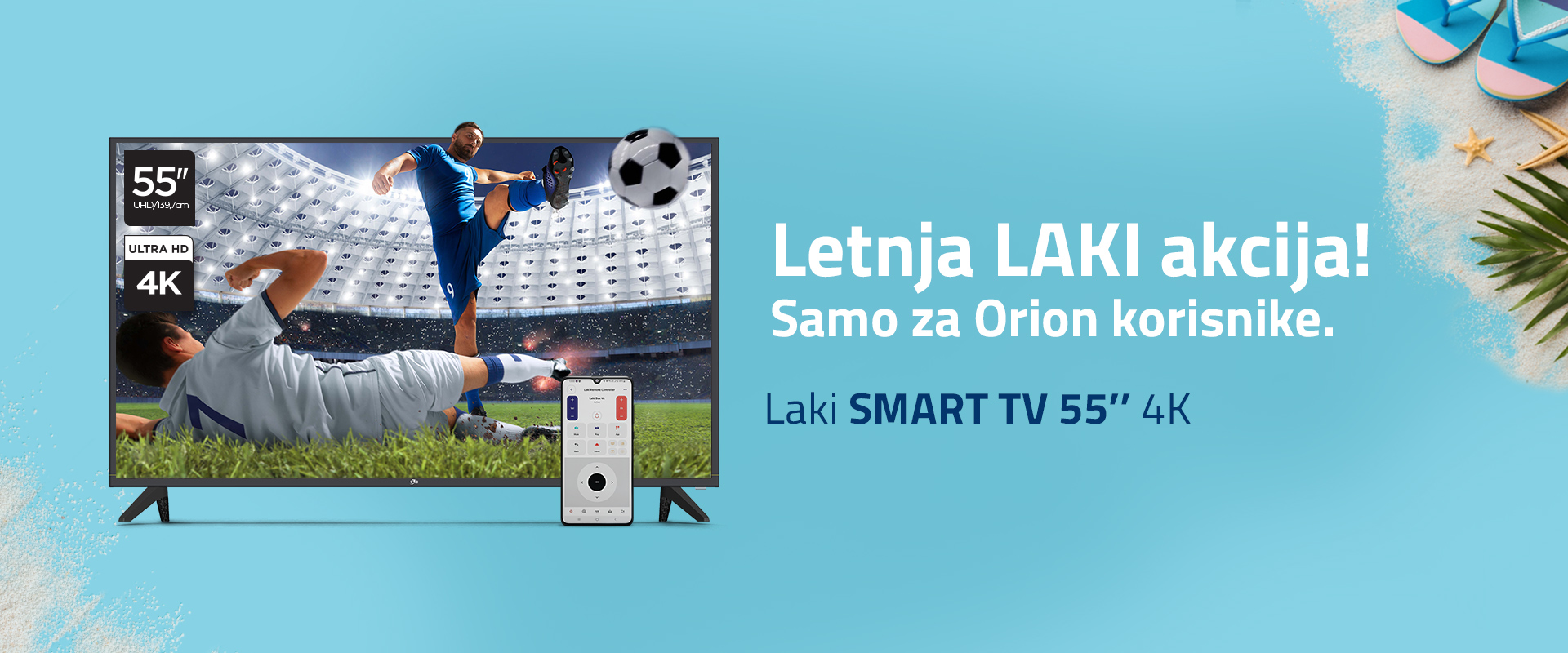 Laki Smart TV na rate za Orion telekom korisnike